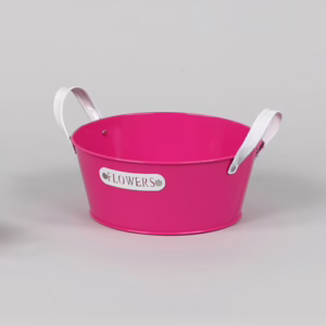 Ciotola latta rosa flowers