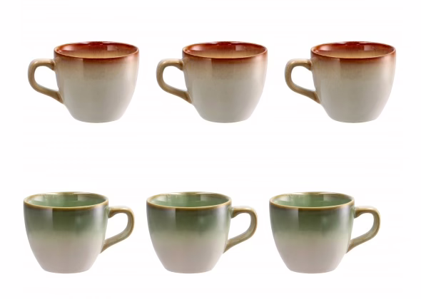 Servizio da caffè in ceramica Gale per 3 persone