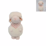 Pecorella Decorativa con Pelliccia – h 12 cm