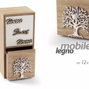 Mini Mobiletto in Legno 2 Cassetti โ Home Sweet Home
