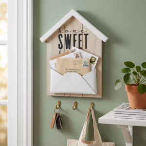 Portalettere da Parete a Casetta "Home Sweet Home"