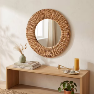 Specchio Circolare in Giacinto d'acqua Niri 50 cm